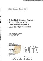NASA CONTRACTOR REPORT 3169 A SIMPLIFIED COMPUTER PROGRAM FOR THE PREDICTION OF THE LINEAR STABILITY     PDF电子版封面     