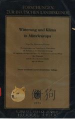 WITTERUNG UND KLIMA IN MITTELEUROPA     PDF电子版封面     