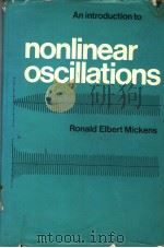 AN INTRODUCTION TO NONLINEAR OSCILLATIONS（ PDF版）