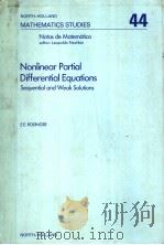 NONLINEAR PARTIAL DIFFERENTIAL EQUATIONS SEQUENTIAL AND WEAK SOLUTIONS（ PDF版）