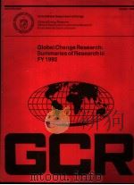 GLOBAL CHANGE RESEARCH:SUMMARIES OF RESEARCH IN FY 1992（ PDF版）
