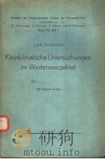 LISA STAMMER KLEINKLIMATISCHE UNTERSUCHUNGEN IM WESTENSEEGEBIET     PDF电子版封面     