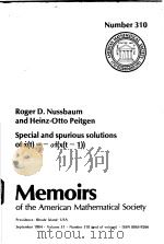 MEMOIRS OF THE AMERICAN MATHEMATICAL SOCIETY NUMBER 310     PDF电子版封面    ROGER D.NUSSBAUM 