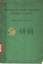 SYMPOSIUM ON INFRARED COMPONENTS TECHNIQUES & SYSTEMS INFRARED PHYSICS VOL.8 NO.1     PDF电子版封面     