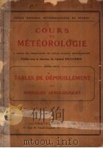 TABLES DE DEPOUILLEMENT DES SONDAGES AEROLOGIQUES AVEC TABLE METEOROLOGIQUES（ PDF版）