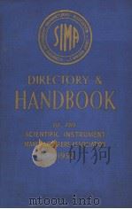 DIRECTORY & HANDBOOK OF THE SCIENTIFIC INSTRUMENT MANUFACTURERS ASSOCIATION OF GREAT BRITAIN LIMITED     PDF电子版封面     