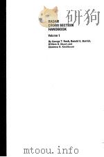RADAR CROSS SECTION HANDBOOK VOLUME 1     PDF电子版封面  0306303434  GEORGE T.RUCK  DONALD E.BARRIC 