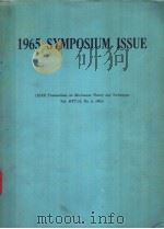 SYMPOSIUM ISSUE 1965 IEEE TRANSACTIONS ON MICROWAVE THEORY AND TECHNIQUES VOL.MTT-13 NO.6     PDF电子版封面     