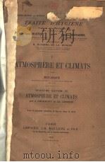 ATMOSPHERE ET CLIMATS   1929  PDF电子版封面     