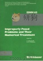 IMPROPERLY POSED PROBLEMS AND THEIR NUMERICAL TREATMENT（ PDF版）