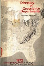 DIRECTORY OF GEOSCIENCE DEPARTMENTS UNITED STATES AND CANADA     PDF电子版封面     