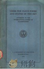 CODES FOR CLOUD FORMS AND STATES OF THE SKY ACCORDING TO THE INTERNATIONAL SYSTEM OF CLASSIFICATION（ PDF版）