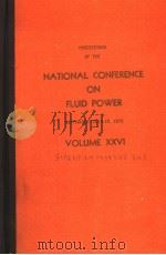PROCEEDINGS OF THE NATIONAL CONFERENCE ON FLUID POWER  VOLUME 26  TWENTY-EIGHTH ANNUAL MEETING（ PDF版）