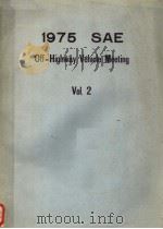 1975 SAE OFF-HIGHWAY VEHICLE MEETING  VOL.2     PDF电子版封面     