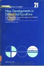 NEW DEVELOPMENTS IN DIFFERENTIAL EQUATIONS（ PDF版）