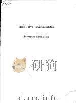IEEE 1973 INSTRUMENTATION AEROSPACE SIMULATION     PDF电子版封面     