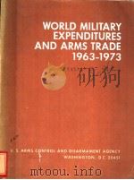 WORLD MILITARY EXPENDITURES AND ARMS TRADE  1936-1973     PDF电子版封面     