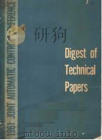 1961 JOINT AUTOMATIC CONTROL CONFERENCE DIGEST OF TECHNICAL PAPERS  FIRST EDITION     PDF电子版封面     