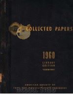 COLLECTED PAPERS 1960 LIBRARY EDITION  VOLUME 60  BOOK 1     PDF电子版封面     