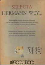 SELECTA HERMANN WEYL   1956  PDF电子版封面     