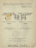 RESULTATS DES OBSERVATIONS DU CHAMP MAGNETIQUE TERRESTRE EN 1961   1962  PDF电子版封面     