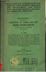 HEARINGS BEFORE THE COMMITTEE ON ARMED SERVICES UNITED STATES SENATE NINETY-FIFTH CONGRESS FIRST SES     PDF电子版封面     