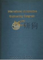 INTERNATIONAL AUTOMOTIVE ENGINEERING COGRESS 1973  PART 2     PDF电子版封面     