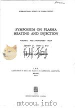 SYMPOSIUM ON PLASMA HEATING AND INJECTION     PDF电子版封面     