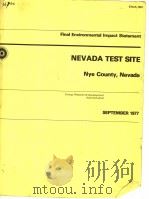 FINAL ENVIRONMENTAL IMPACT STATEMENT NEVADA TEST SITE NYE COUNTY NEVADA     PDF电子版封面     