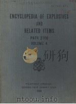 ENCYCLOPEDIA OF EXPLOSIVES AND RELATED ITEMS PATR 2700  VOLUME 4（ PDF版）