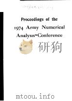 PROCEEDINGS OF THE 1974 ARMY NUMERICAL ANALYSIS CONFERENCE（ PDF版）