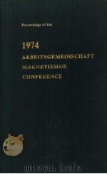 1974 ARBEITSGEMEINSCHAFT MAGNETISMUS CONFERENCE（ PDF版）