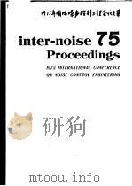 INTER-NOISE 75 PROCEEDINGS     PDF电子版封面     
