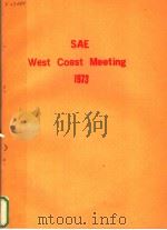 SAE WEST COAST MEETING 1973     PDF电子版封面     
