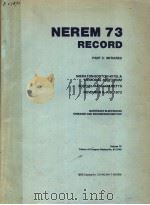 NEREM 73 RECORD PART 3:INFRARED     PDF电子版封面     