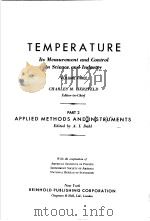 TEMPERATURE ITS MEASUREMENT AND CONTROL IN SCIENCE AND INDUSTRY  VOLUME 3（ PDF版）