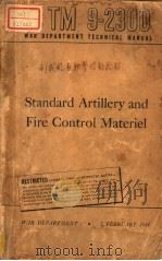 STANDARD ARTILLERY AND FIRE CONTROL MATERIEL     PDF电子版封面     