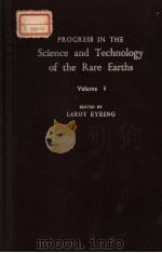 PROGRESS IN THE SCIENCE AND TECHNOLOGY OF THE RARE EARTHS  VOLUME 1（ PDF版）
