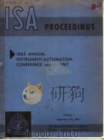 1963 ANNUAL INSTRUMENT-AUTOMATION CONFERENCE AND EXHIBIT  VOLUME 18 PART 2（ PDF版）