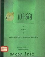 WATER RESOURCES RESEARCH INSTTTUTE     PDF电子版封面     