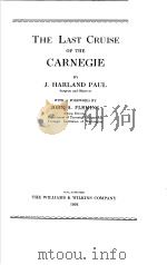 THE LAST CRUISE OF THE CARNEGIE     PDF电子版封面     