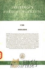FREIBERGER FORSCHUNGSHEFTE C85 GEOLOGIE     PDF电子版封面     