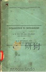 INTRODUCTION TO METEOROLOGY     PDF电子版封面    A.K.DAS 