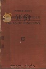 FUNKTIONENTAFELN TABLES OF FUNCTIONS     PDF电子版封面     