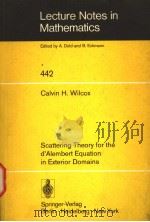 LECTURE NOTES IN MATHEMATICS SCATTERING THEORY FOR THE D'ALEMBERT EQUATION IN EXTERIOR DOMAINS     PDF电子版封面  354007144X  CALVIN H.WILCOX 