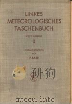LINKES METEOROLOGISCHES TASCHENBUCH  BAND 1     PDF电子版封面     