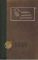 RAINFALL AND RUNOFF     PDF电子版封面    EDGAR E.FOSTER 