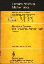 DYNAMICAL SYSTEMS AND TURBULENCE WARWICK 1980     PDF电子版封面    D.A.RAND AND L.S.YOUNG 