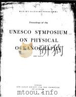 UNESCO SYMPOSIUM ON PHYSICAL OCEANOGRAPHY     PDF电子版封面     