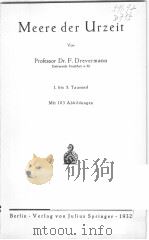 MEERE DER URZEIT     PDF电子版封面    PROFESSOR DR.F.DREVERMANN 